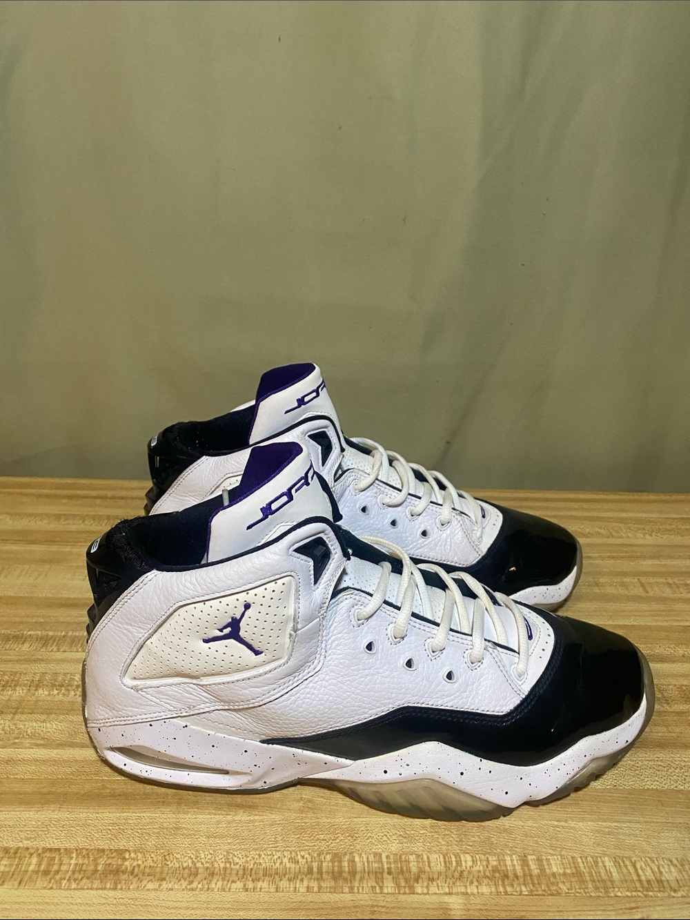 Nike Air Jordan B’Loyal White Court Purple Black 315317-115 Mens 11